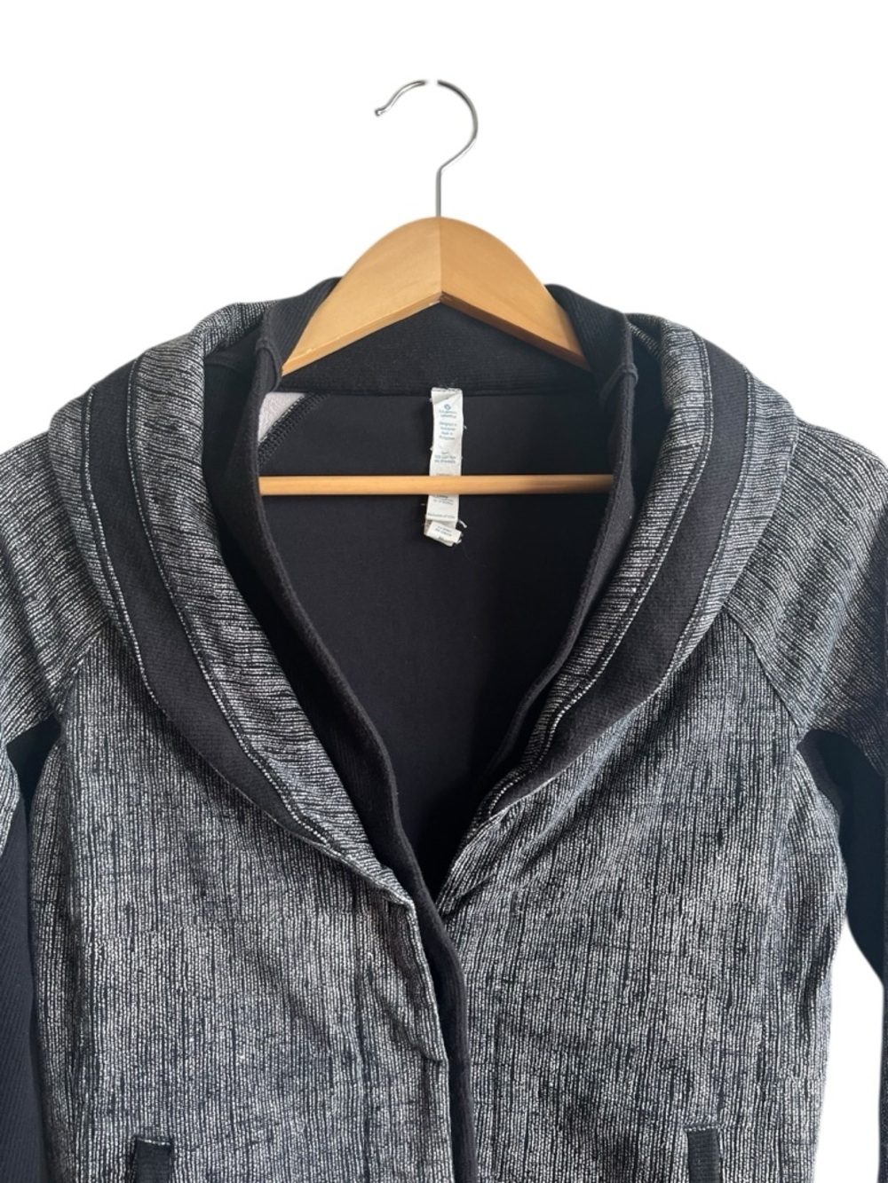 Lululemon To Class Jacket Black Dune Size 4 Stretch French Terry - Picture 5 of 16